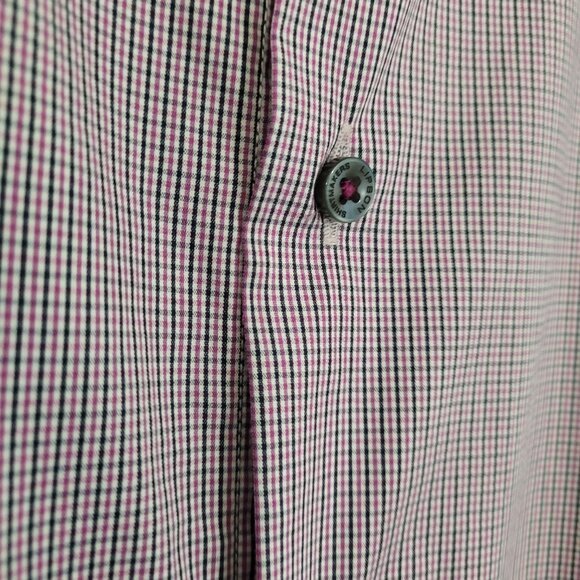 Lipson Signature Button up Dress Shirt Classic Fit 17.5 neck Plaid - Picture 6 of 11
